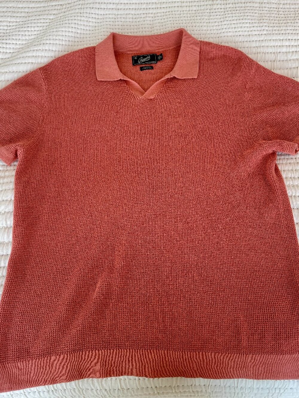 Grayers Jono Texture stitch Johnny Collar Sweater Polo
